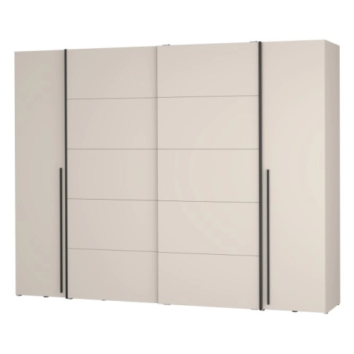 Szafa ubraniowa 270 cm Przesuwna Kolor Piaskowy